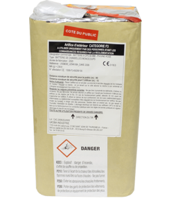 Alternative view of « PRO F3 » 6 bombes 50mm Scintillant Or