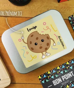 Alternative view of Boîte à bons points personnalisée – Cookie