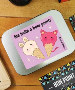 Alternative view of Boîte à bons points – Glaces Kawaii